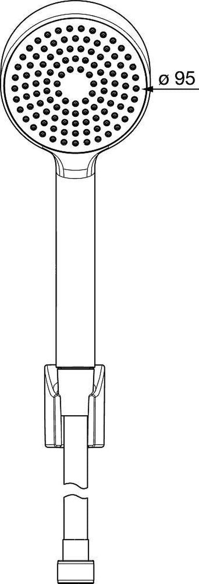 Hansa BASICJET douchekop 1 straal Ø95 mm