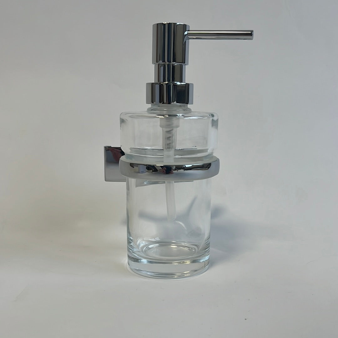 Bodenschatz zeepdispenser helderglas, verchroomt, 0,3 liter.