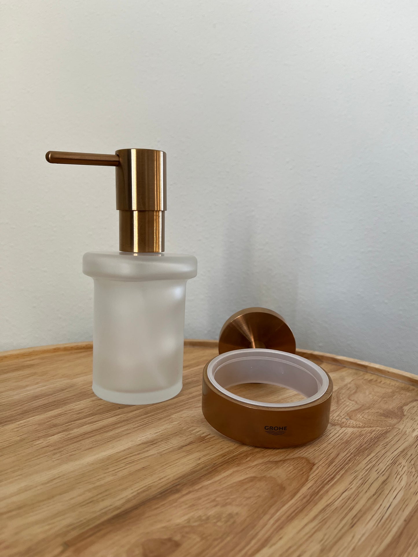 GROHE Essentials zeepdispenser glas incl. houder brushed warm sunset