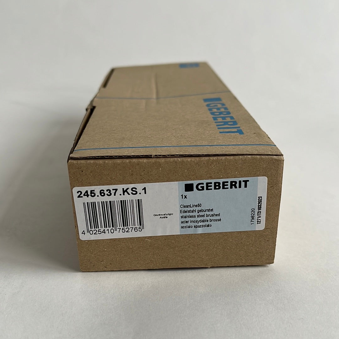 Geberit afdekplaatje voor douchegoot CleanLine50 RVS geborsteld