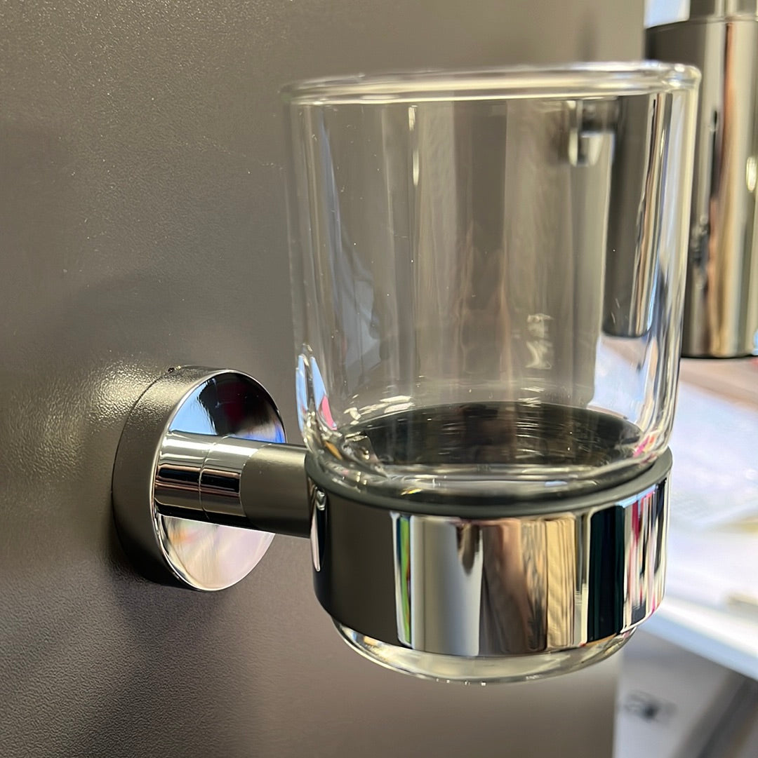 Geesa Nemox Glashouder met glas chroom