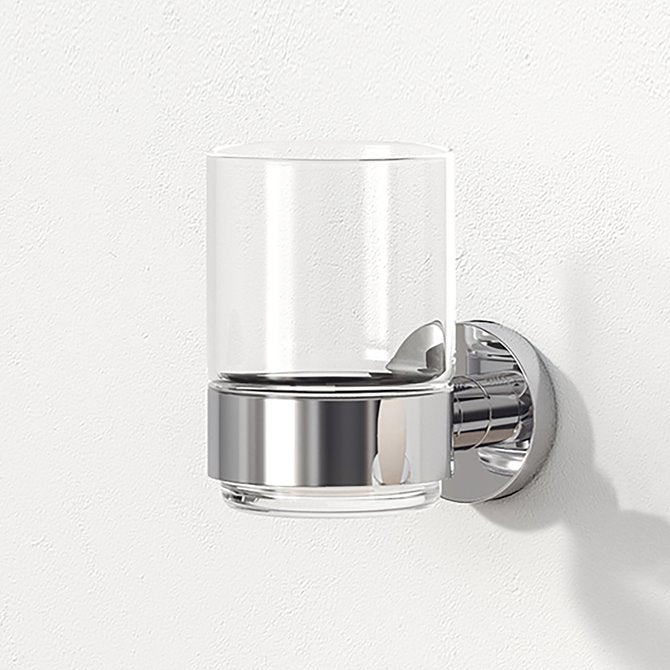 Geesa Nemox Glashouder met glas chroom