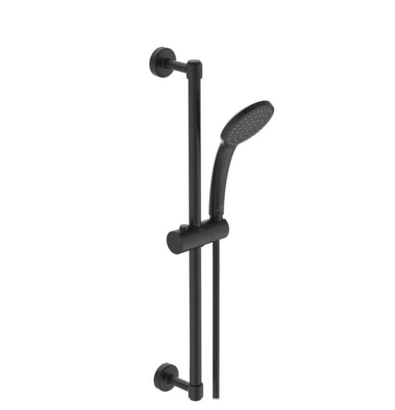 Ideal standard Idealrain glijstangset 60cm met handdouche Ø10cm, silk black