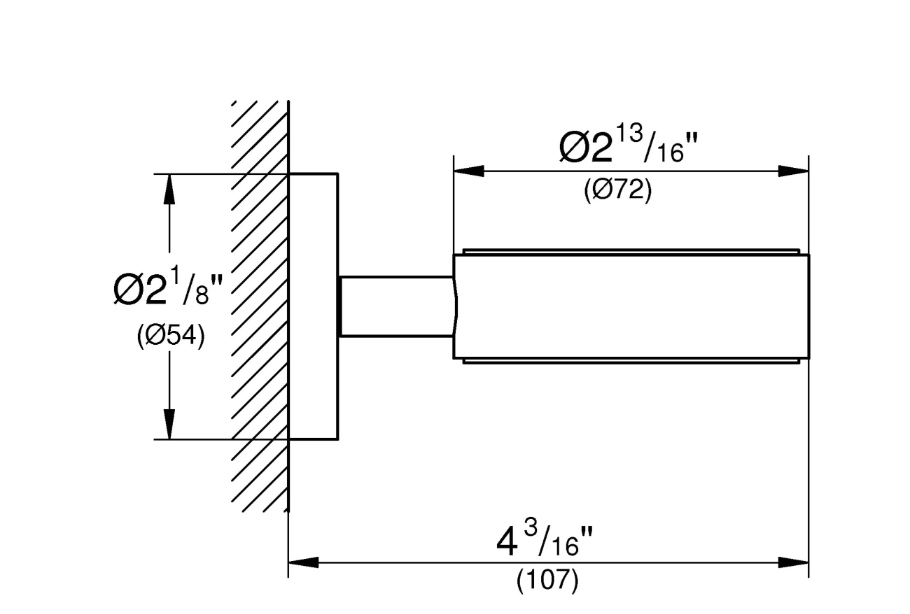 Grohe Essentials Cool Sunrise brushed zeepdispenser houder