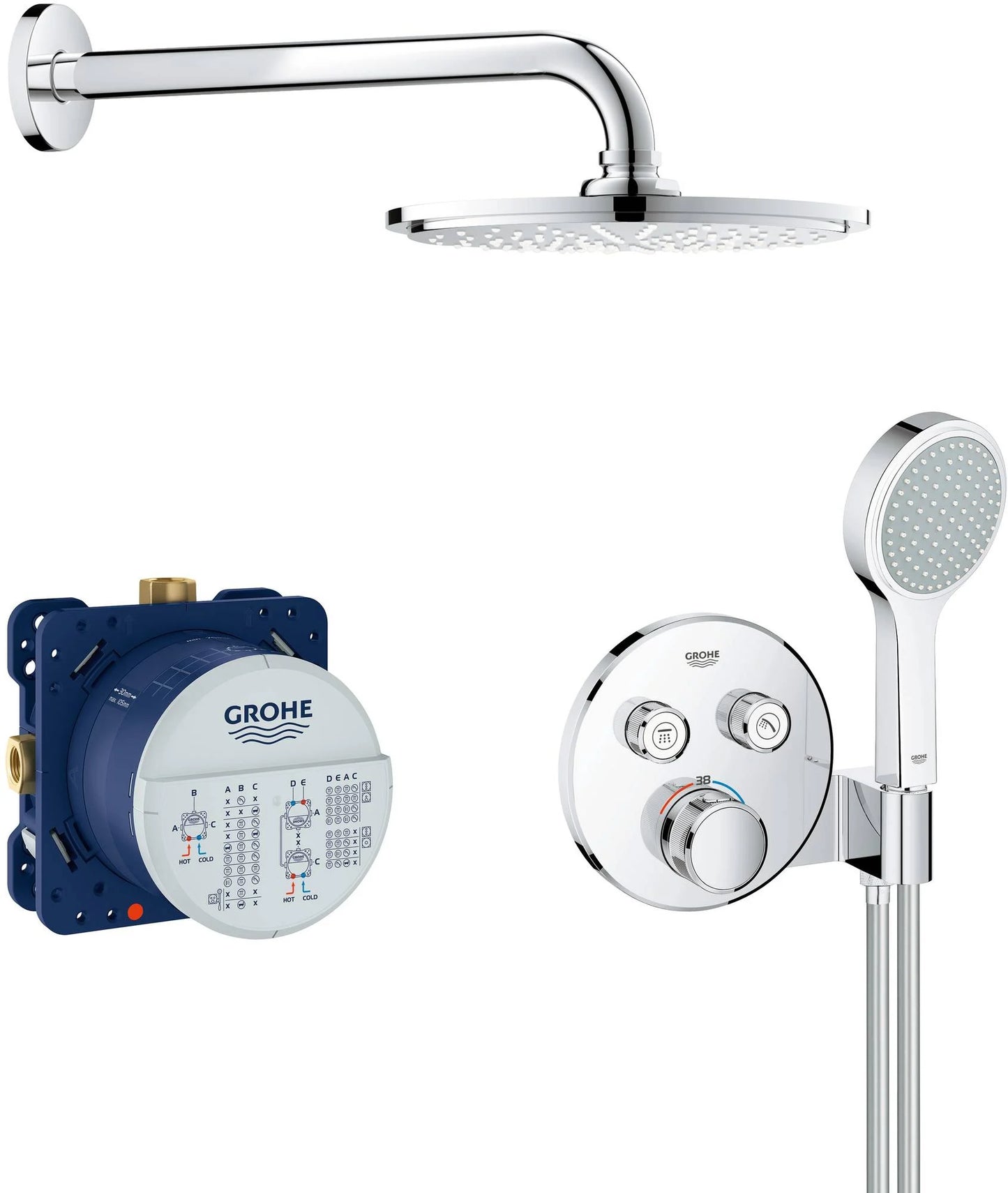 Grohe Cosmopolitan 210 Grohterm smartcontrol rainshower set
