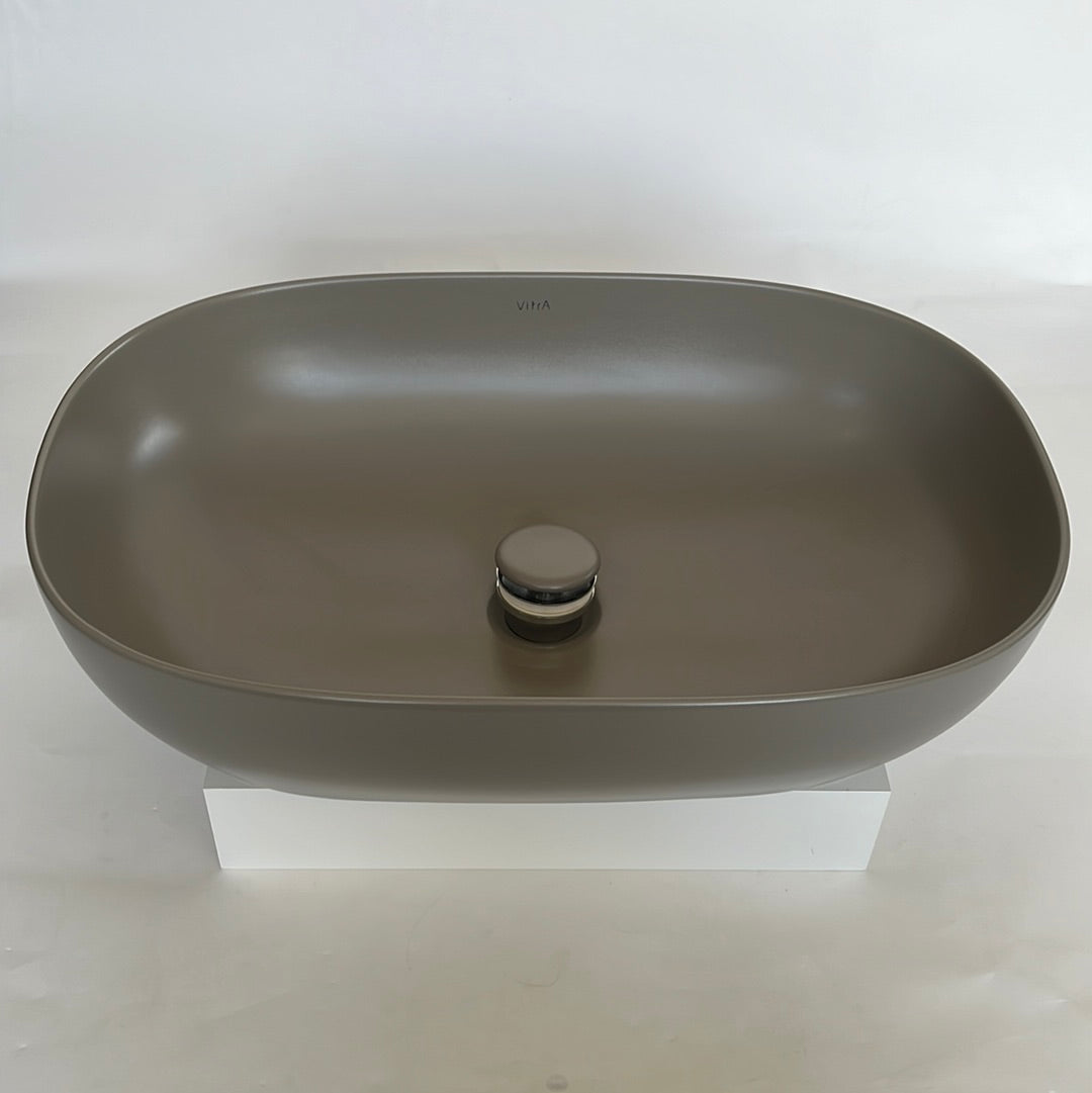 Vitra opbouw wastafel ovaal taupe
