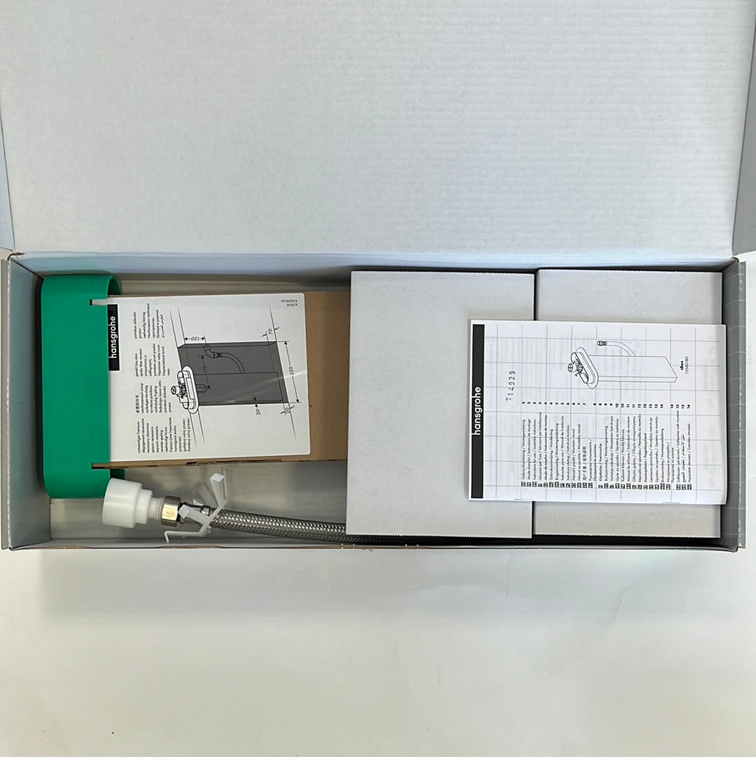 Hansgrohe sBox basisset met inbouwdeel 1 functie tegelrand of badrand