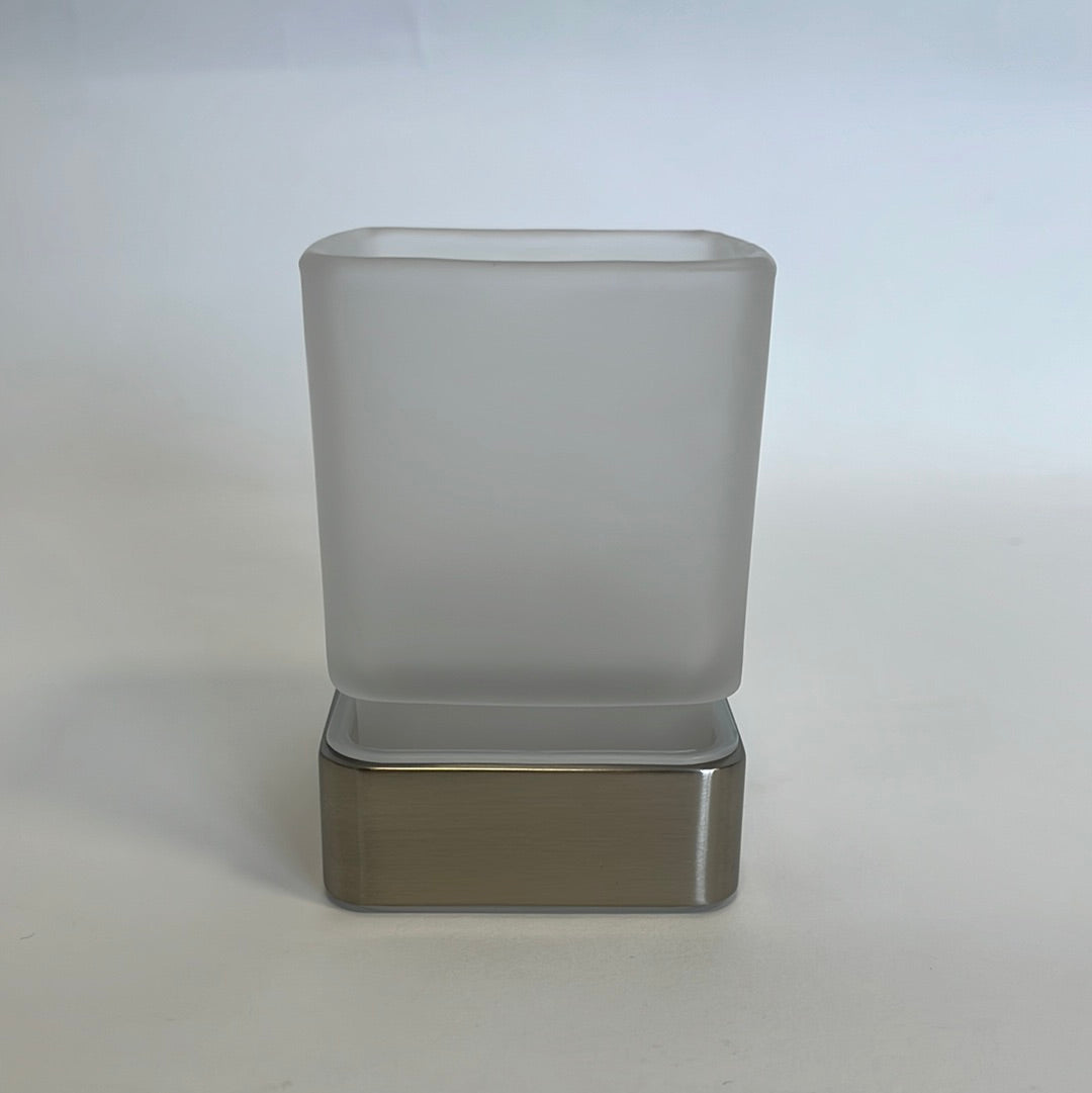 EMCO Loft Steel glashouder met gesatineerd glas