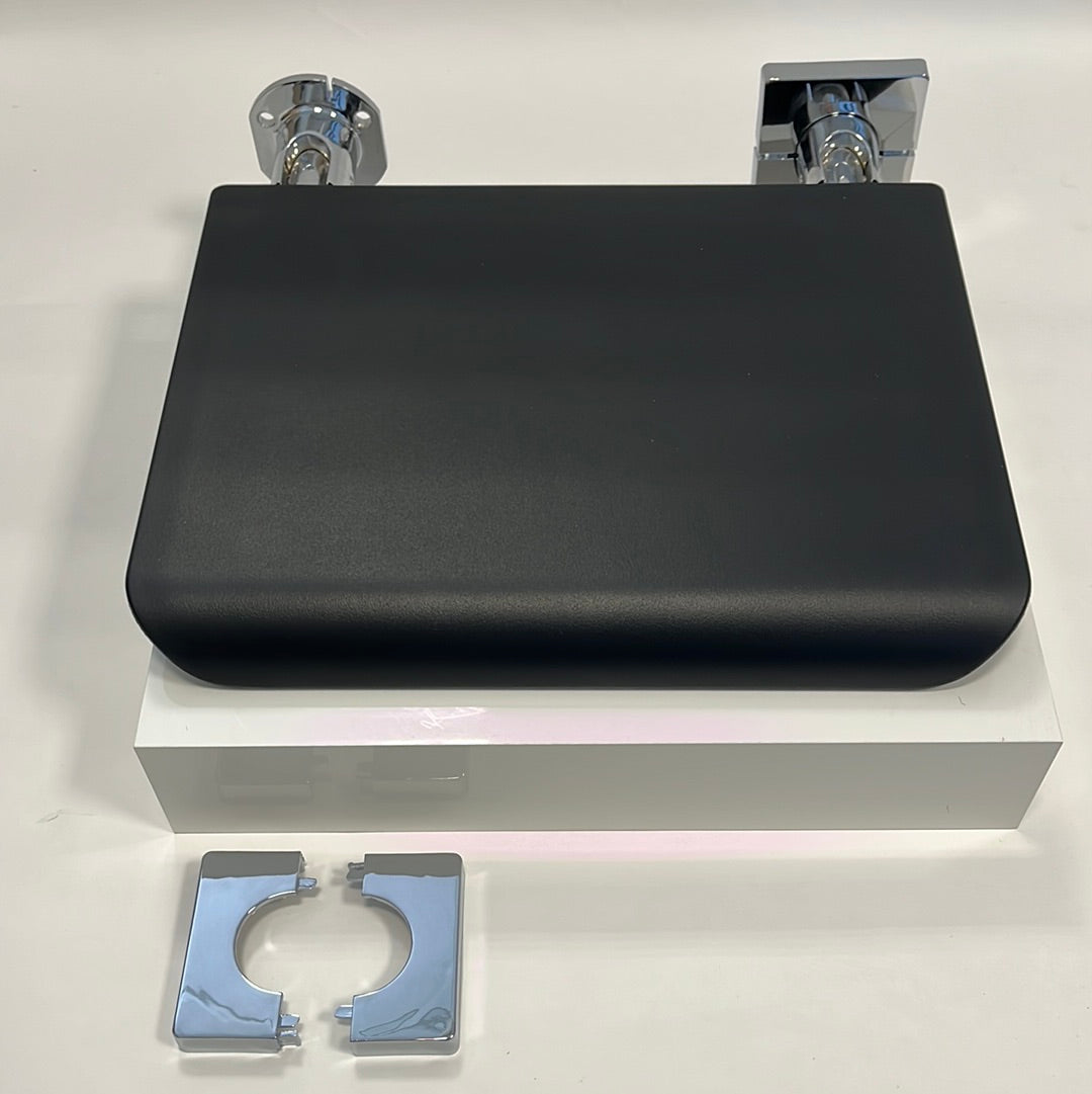 Emco System 2 wandklapzitje zwart-chroom