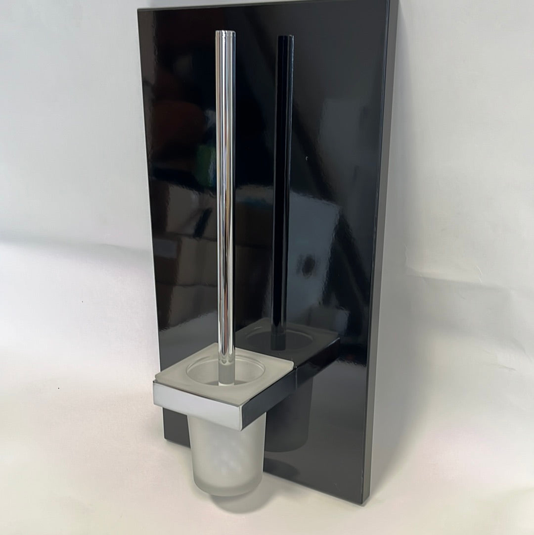 EMCO Liaison toiletborstel garnituur gesatineerd kristalglas