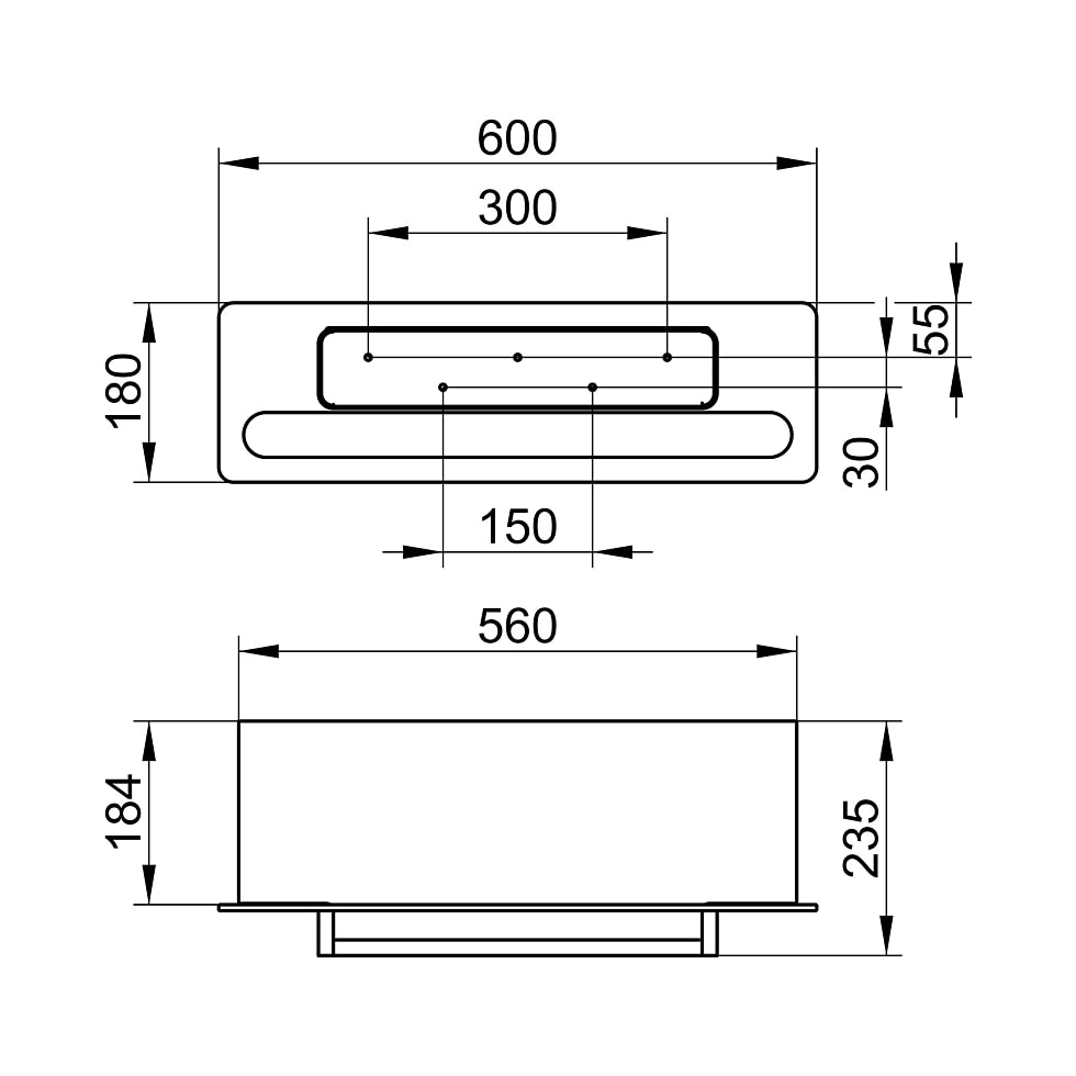 Keuco planchet met handdoekhouder editie 400