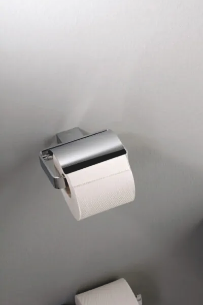 EMCO Loft Toiletrolhouder met klep RVS