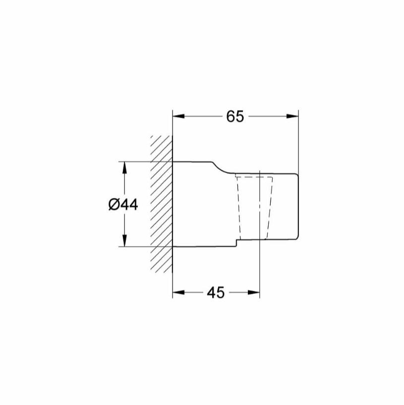 Grohe Relexa wanddouchehouder chroom