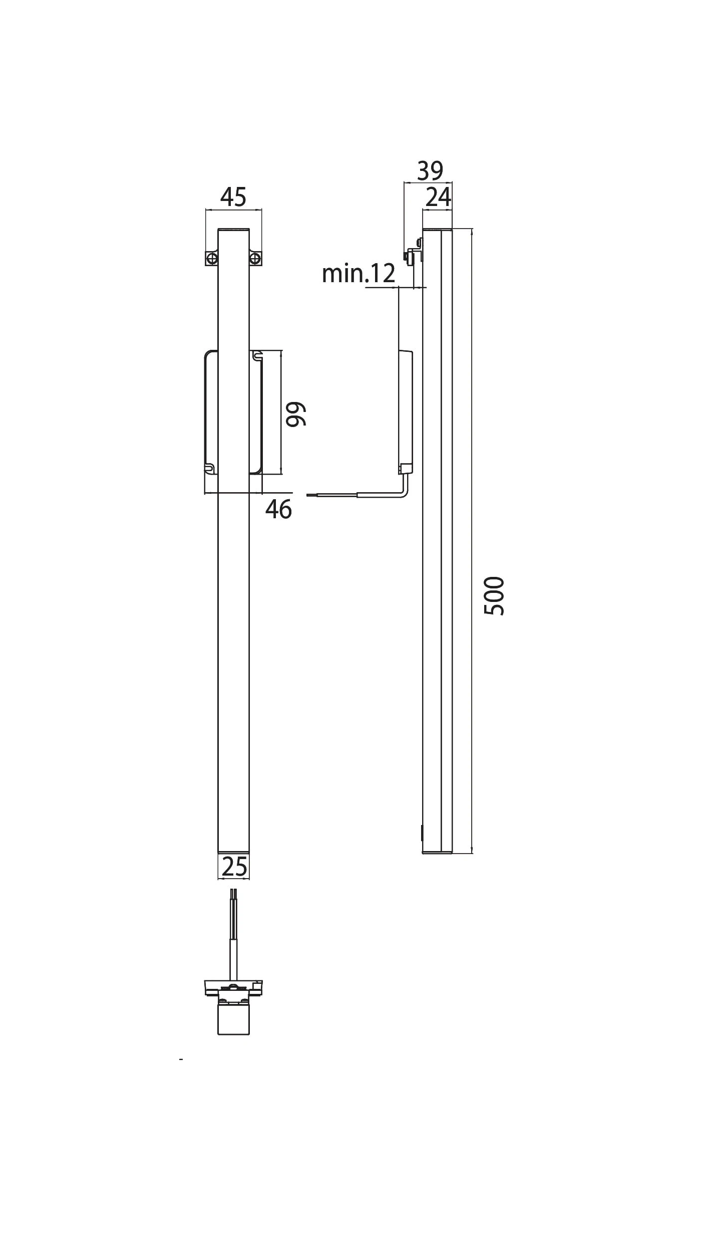 EMCO System 2 LED Spiegelklemlamp