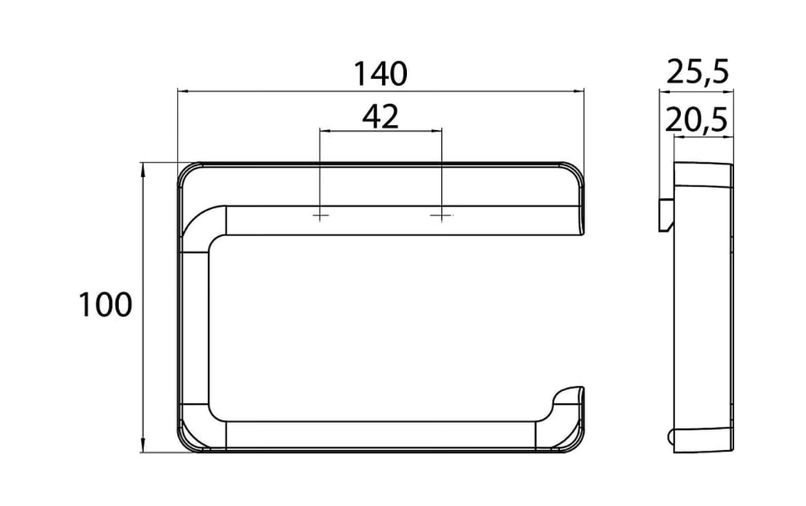 EMCO Trend toiletrolhouder