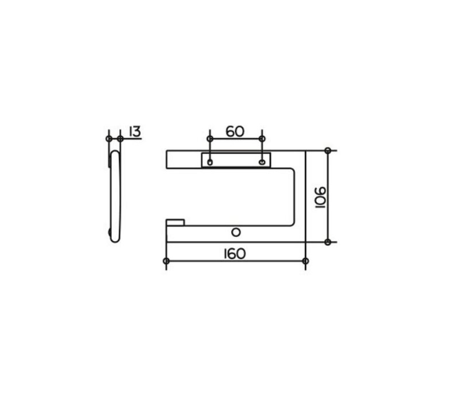 Keuco Edition 400 toiletrolhouder chroom (Showroommodel geweest)