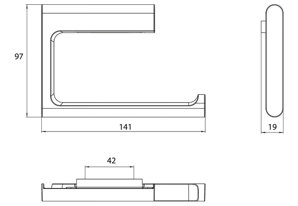EMCO Flow toiletrolhouder