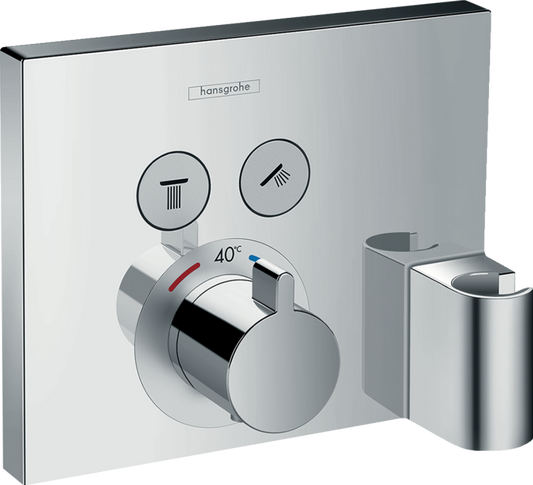 Hansgrohe ShowerSelect - afdekset voor inbouwthermostaat met stopkranen voor 2 douchefuncties