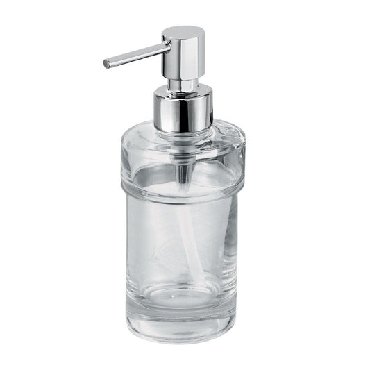 Bodenschatz zeepdispenser helderglas, verchroomt, 0,3 liter.