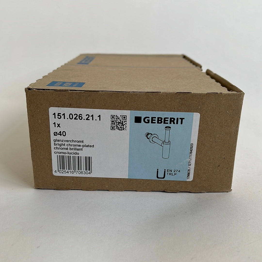 Geberit Direktsifon voor wastafel Ø40 X 11/2inch glansverchroomt