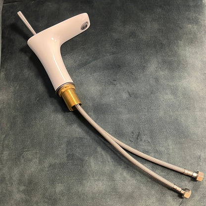 Hansgrohe PuraVida wastafelkraan met push open garnituur wit chroom