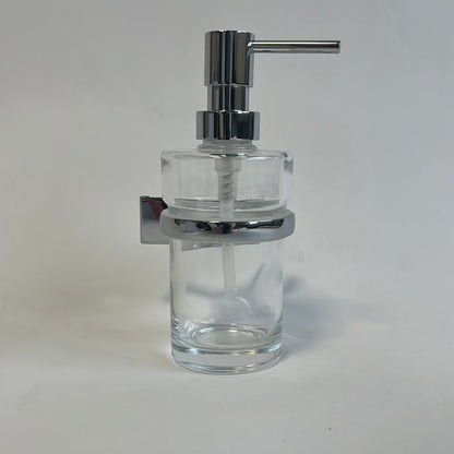 Bodenschatz zeepdispenser helderglas, verchroomt, 0,3 liter.