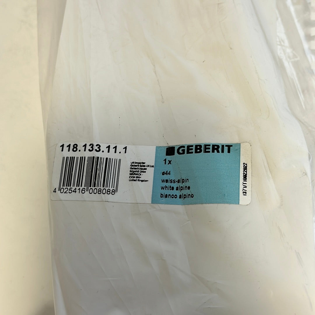 Geberit - Spoelbochtverlenging, recht 500 mm, met steekmof, alpine wit 118.133.11.1