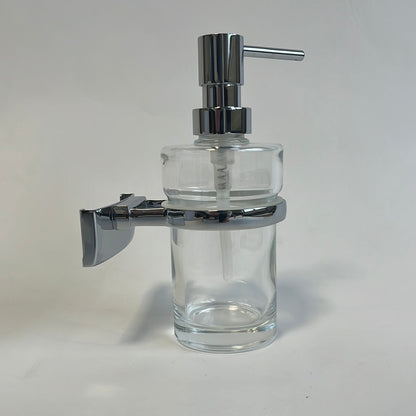 Bodenschatz zeepdispenser helderglas, verchroomt, 0,3 liter.