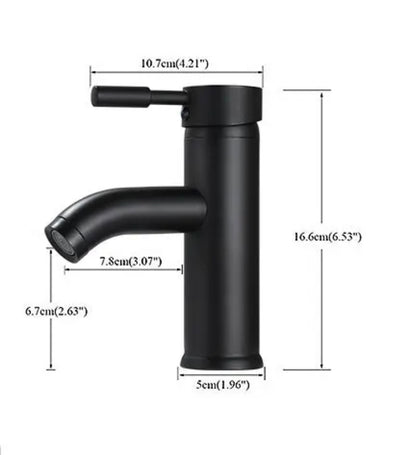 Wastafelkraan mat zwart