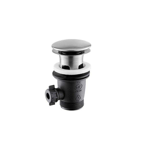 Afvoerplug click-waste RVS geborsteld