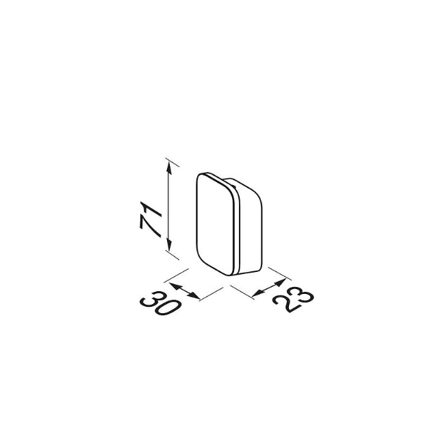 Geesa Shift handdoekhaak 3x 2,5 x 7,1 cm zwart metaal geborsteld
