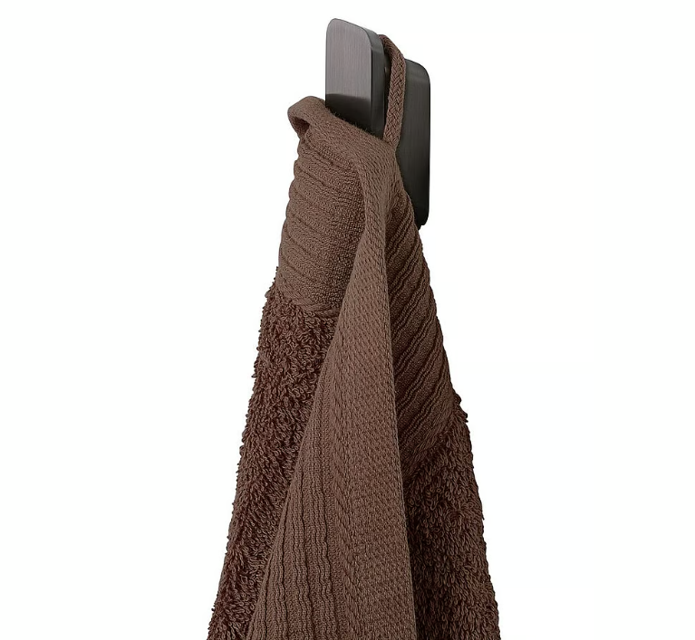 Geesa Shift handdoekhaak 3x 2,5 x 7,1 cm zwart metaal geborsteld