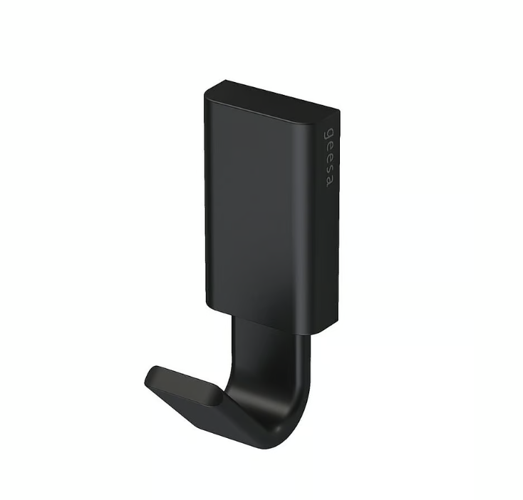 Geesa Frame handdoekhaak zwart 3x4 cm showroommodel