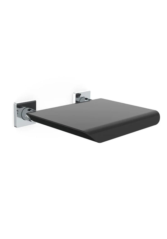 Emco System 2 wandklapzitje zwart-chroom