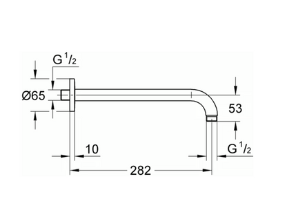 Grohe Rainshower douchearm chroom