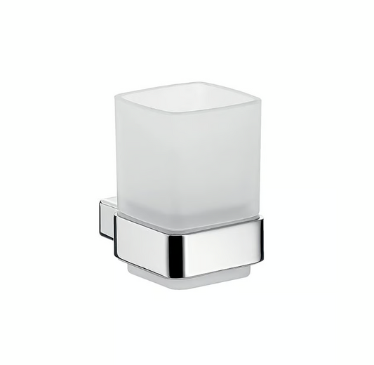 EMCO Loft Steel glashouder met gesatineerd glas