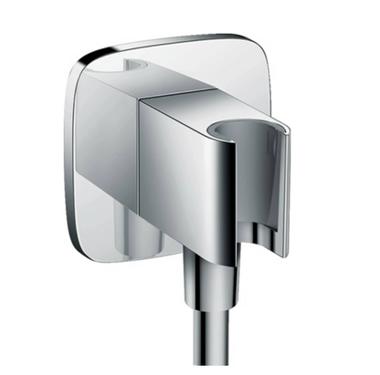 Hansgrohe FixFit porter E muuraansluitbocht met handdouchehouder