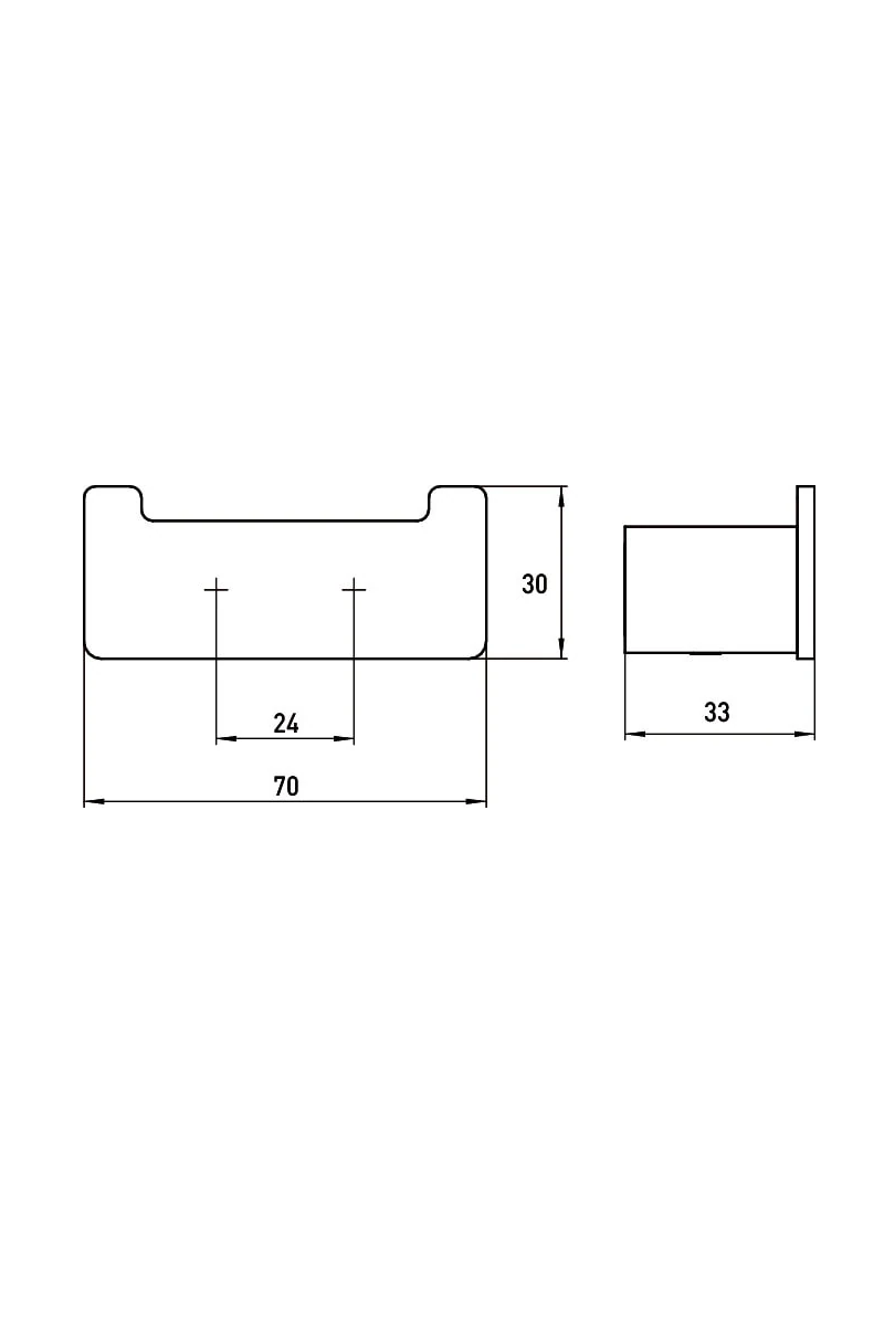 EMCO Loft handdoekhaak dubbel RVS