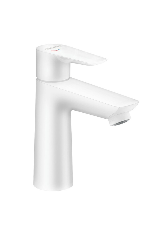 Hansgrohe Talis E - Wastafelkraan met waste ,mat wit, Coolstart
