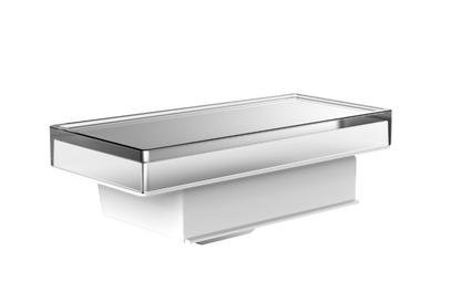 EMCO Liaison vloeibare zeepdispenser met planchet mat glas