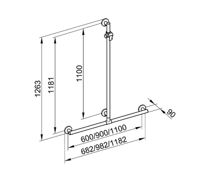 Keuco collection plan glijstang set