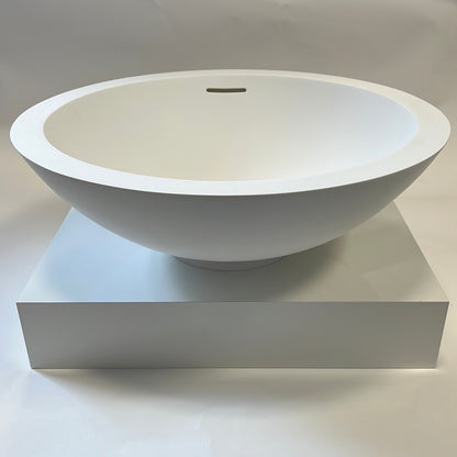 CrossTone by Arcqua Loeffie rond wastafel mat wit 42 cm