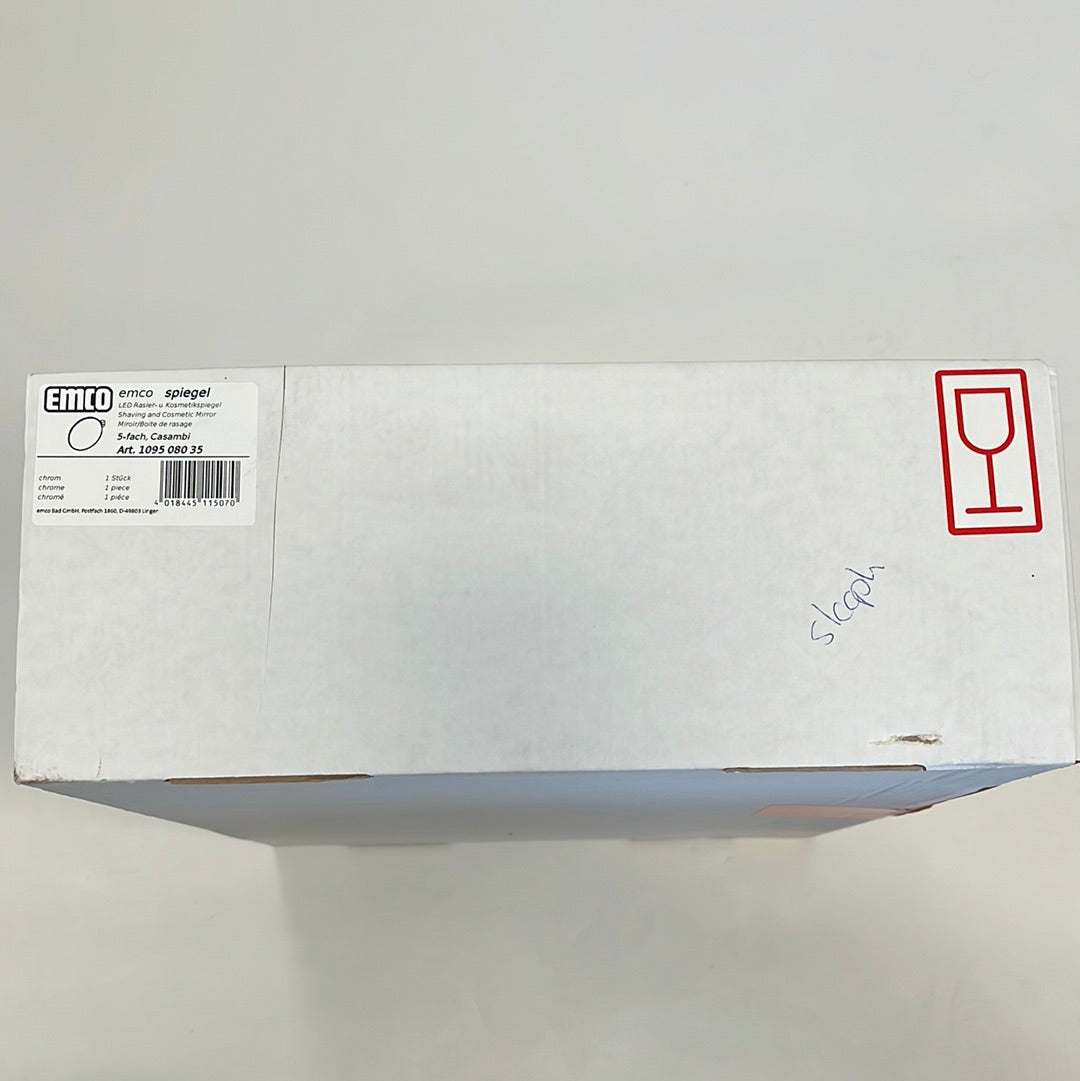 EMCO spiegel LED 5X vergroot 2 armen chroom