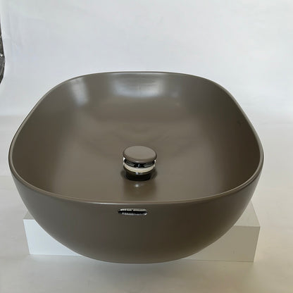 Vitra opbouw wastafel ovaal taupe