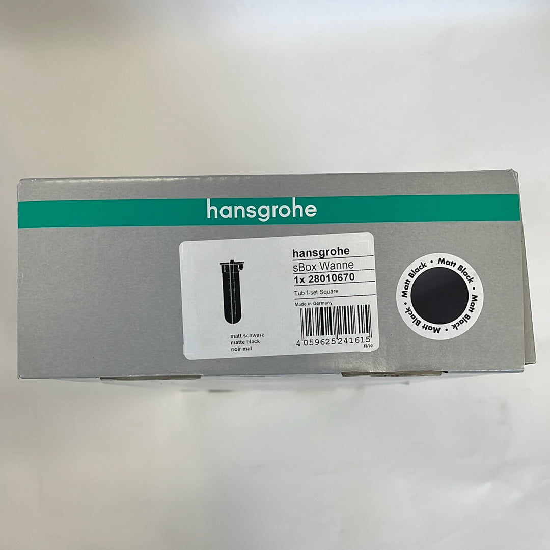 Hansgrohe sBox afbouwdeel voor doucheslang voor bad of tegelrand mat zwart incl. slangbox