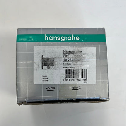 Hansgrohe FixFit porter E muuraansluitbocht met handdouchehouder
