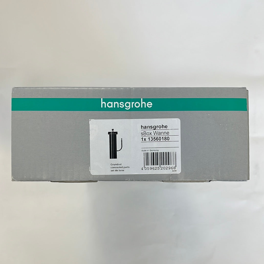 Hansgrohe sBox basisset met inbouwdeel 1 functie tegelrand of badrand