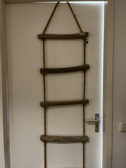 J-line Ladder Hangend 5Treden Hout Naturel
