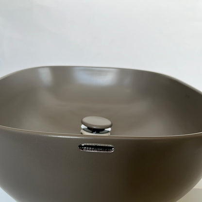 Vitra opbouw wastafel ovaal taupe