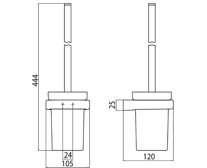 EMCO Trend toiletborstelgarnituur chroom (Showroommodel geweest)